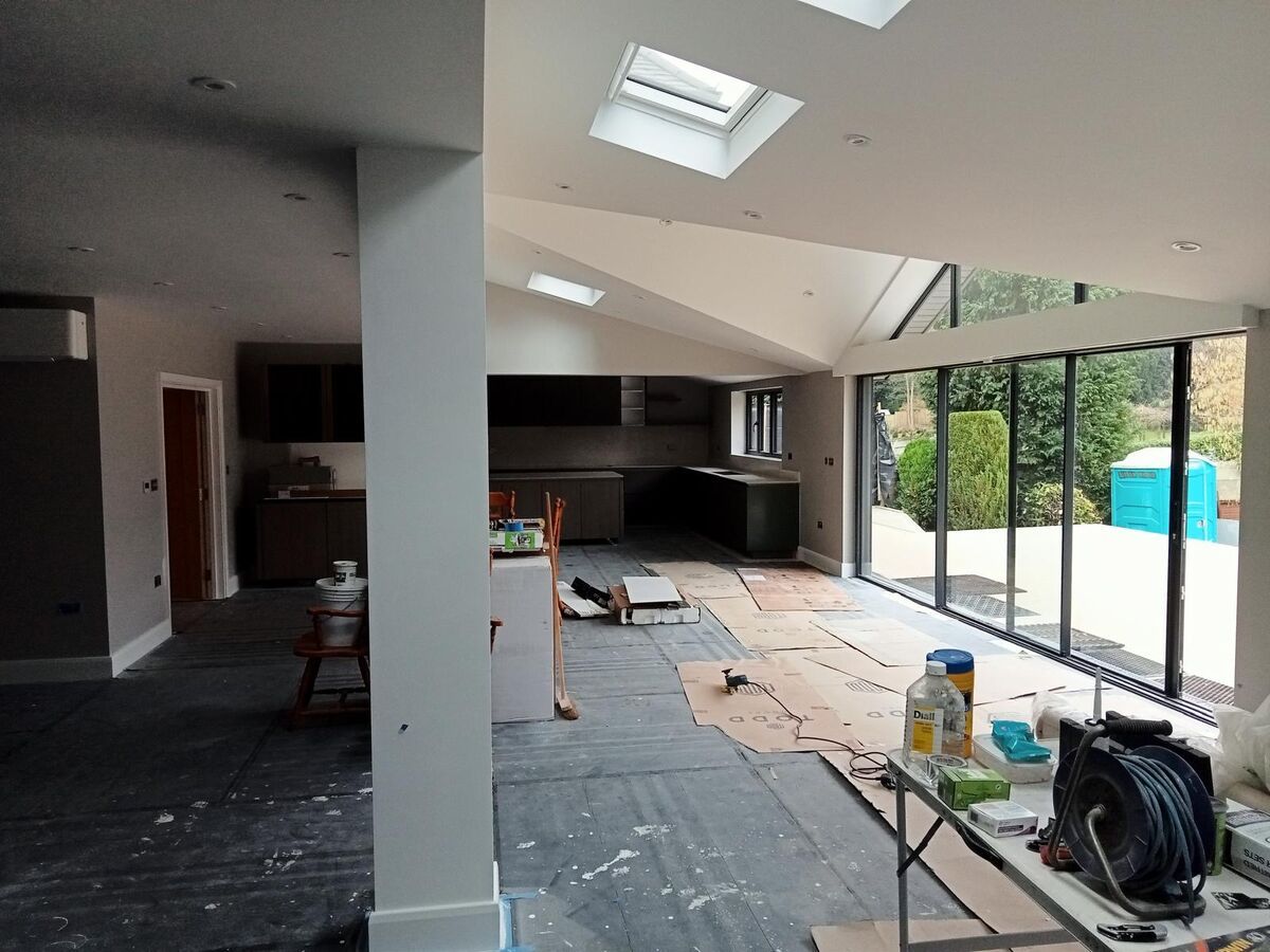 painting and decorating Lesnes Abbey, SE2